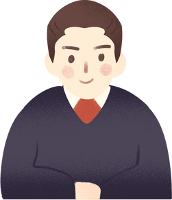 男记录员png插画